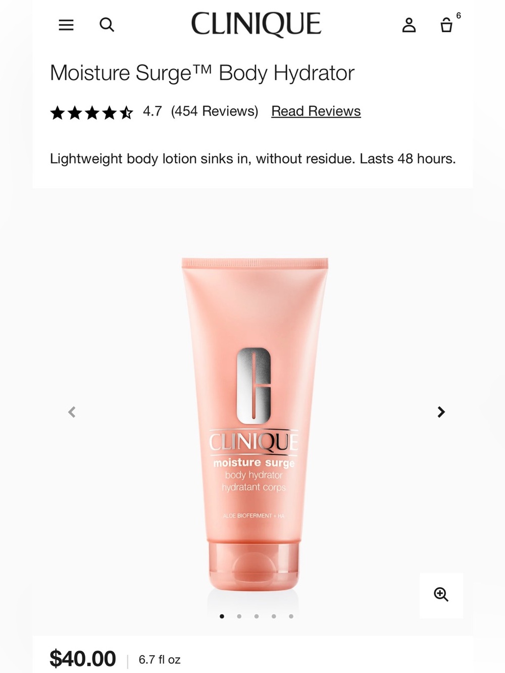 Clinique Moisture Surge Body Hydrator - 6.7oz/200ml